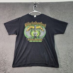 Vintage Biketoberfest Daytona Beach Shirt Mens XL Black 2003 Motorcycle Biker